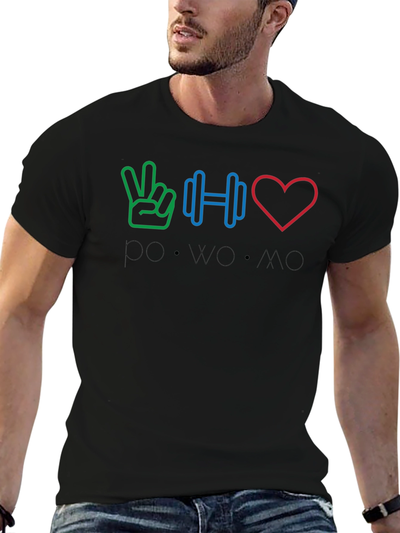 Peace Weights Love - POWOMO T-Shirt