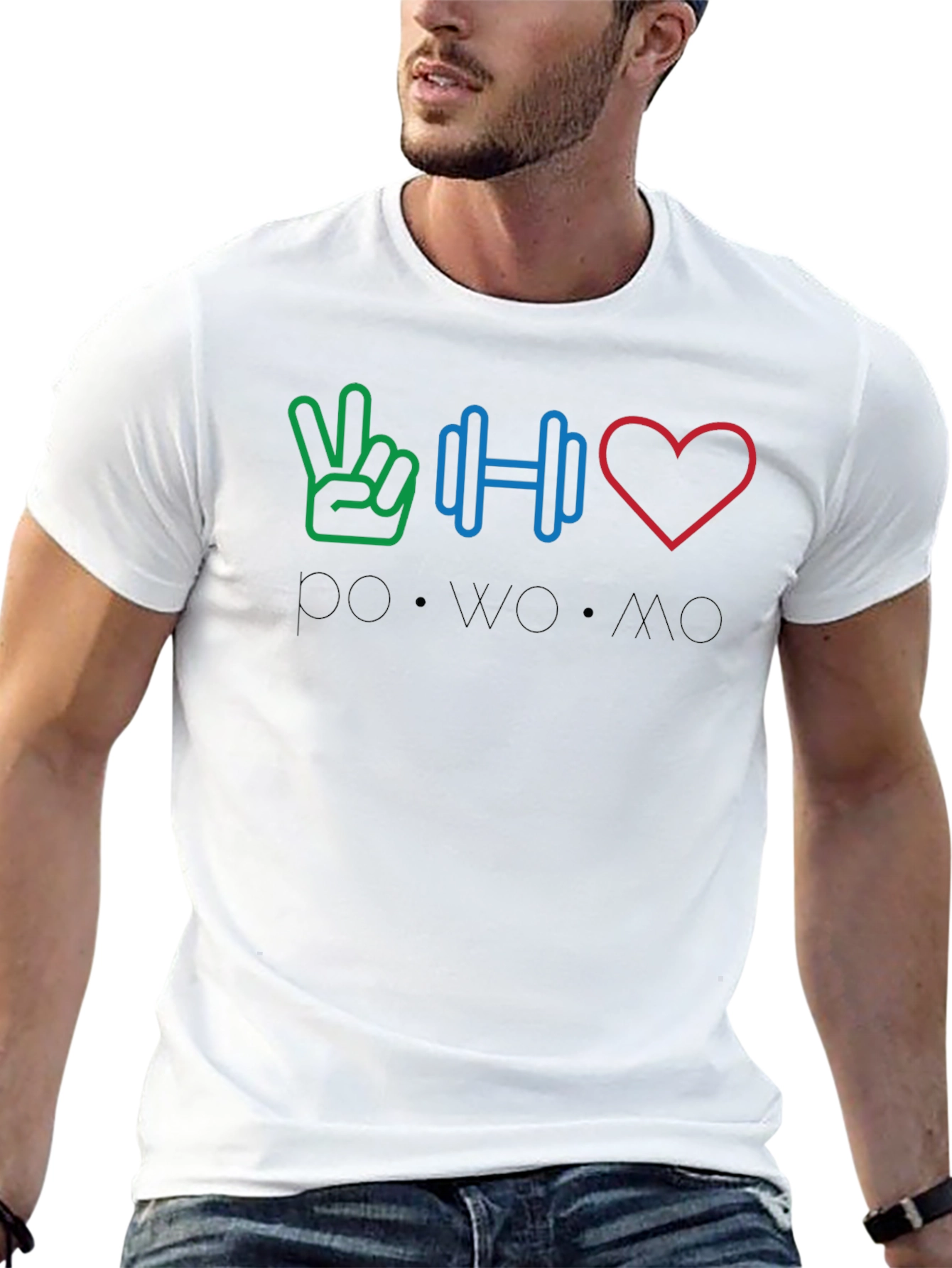 Peace Weights Love - POWOMO T-Shirt