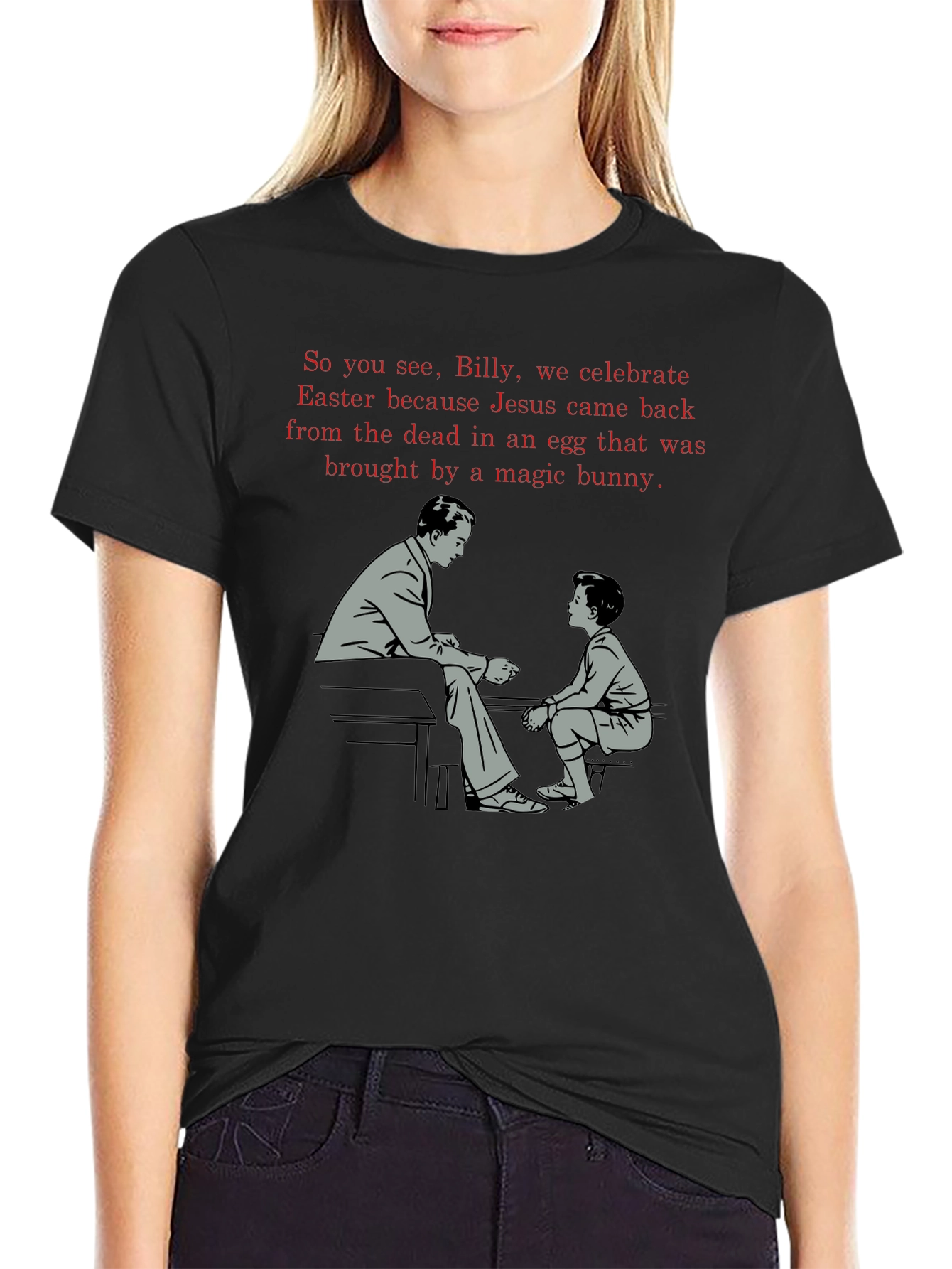 Funny Easter T-Shirt - Jesus in an Egg