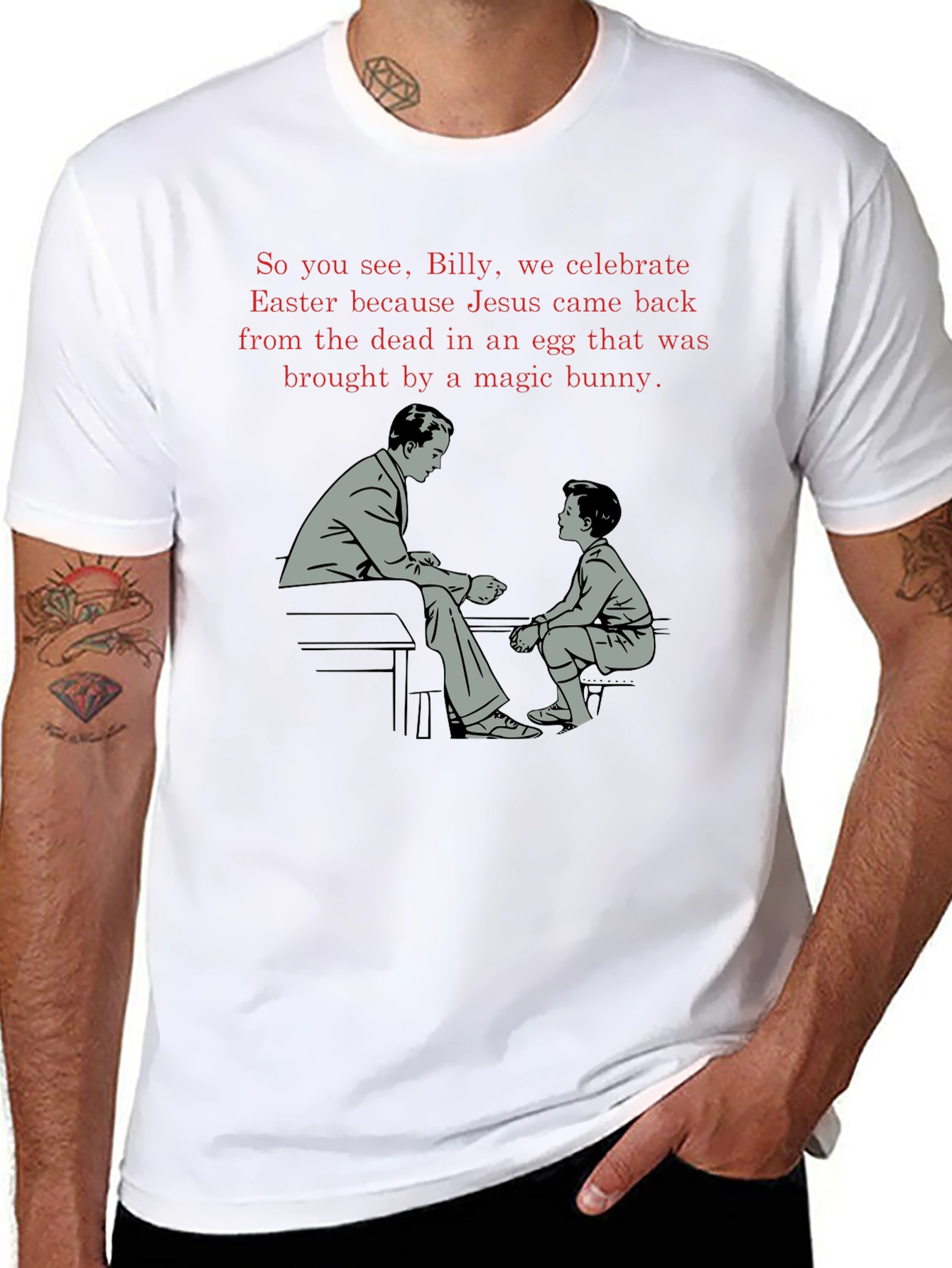 Funny Easter T-Shirt - Jesus in an Egg