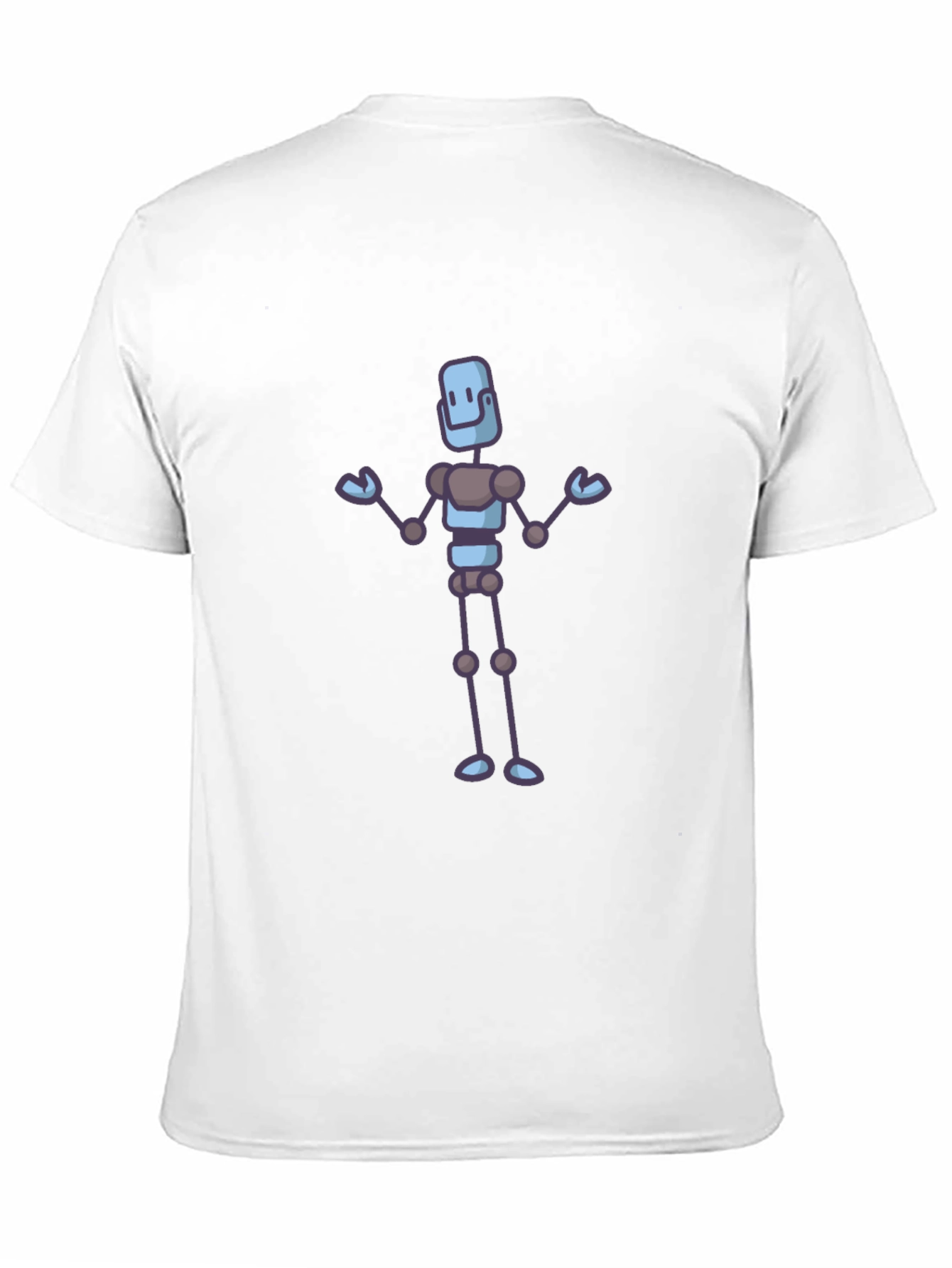 Robot Graphic Black T-Shirt - Unique Casual Wear
