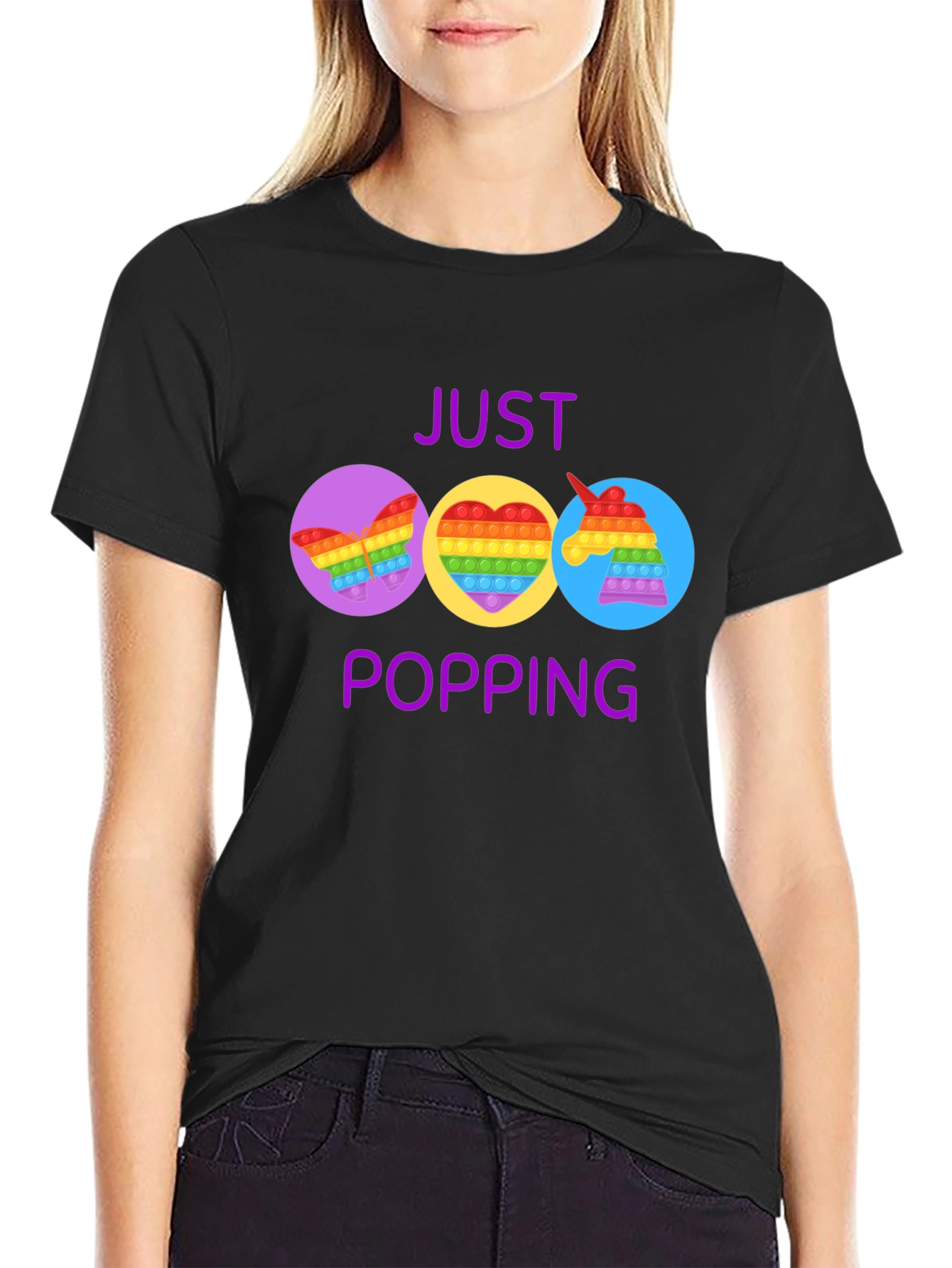 Just Popping Pop It Graphic T-Shirt