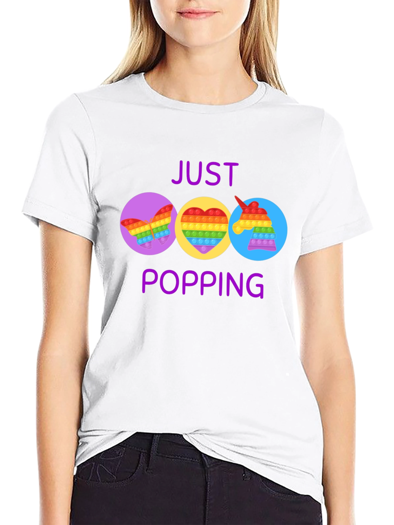 Just Popping Pop It Graphic T-Shirt