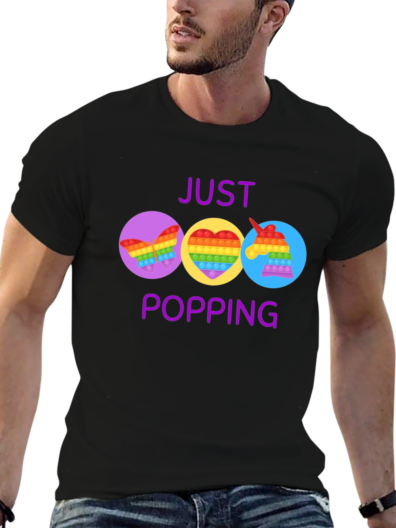 Just Popping Pop It Graphic T-Shirt