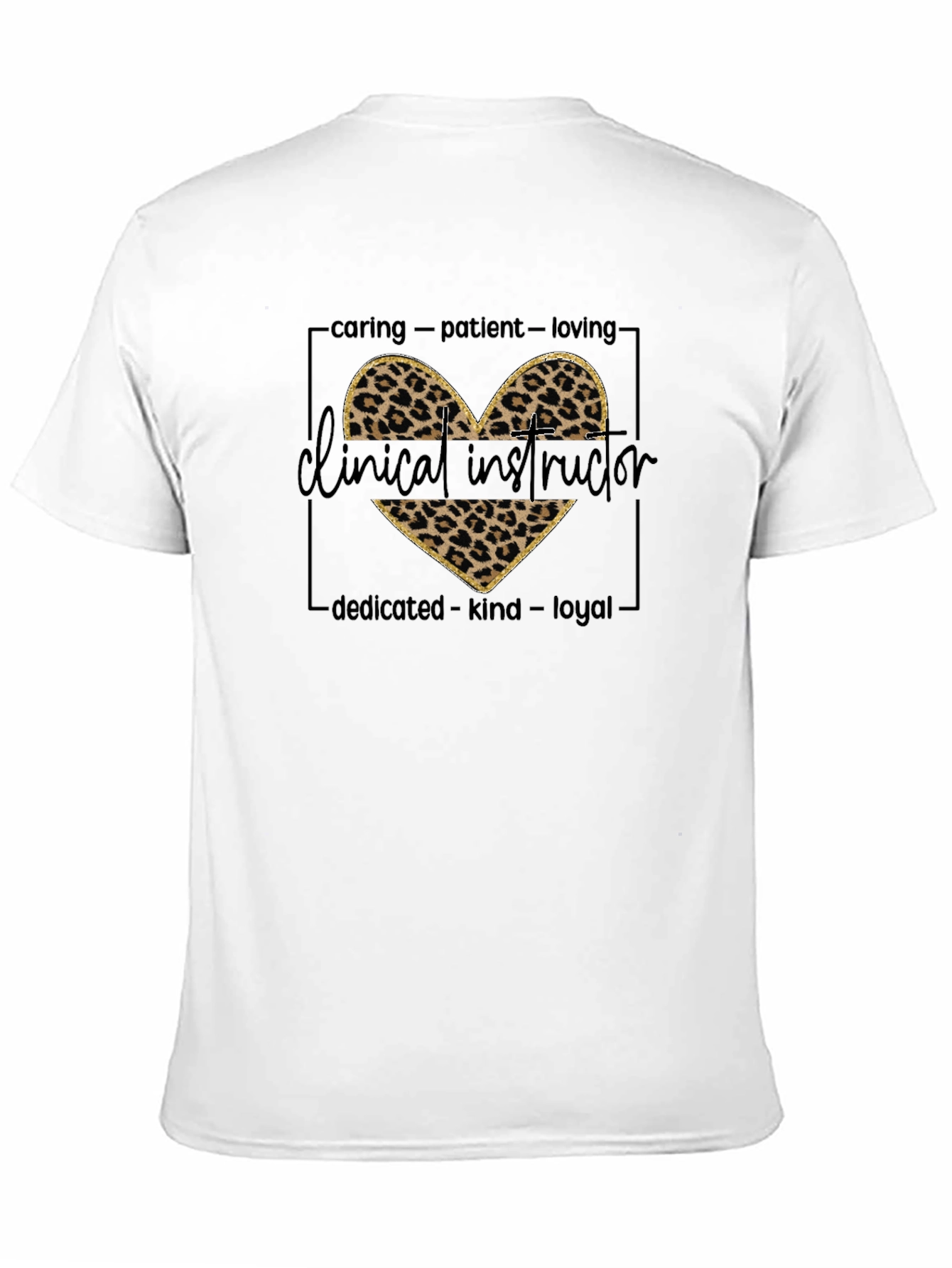 Clinical Instructor Leopard Heart T-Shirt