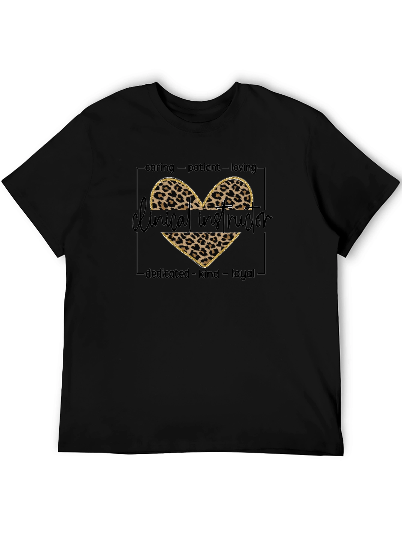 Clinical Instructor Leopard Heart T-Shirt