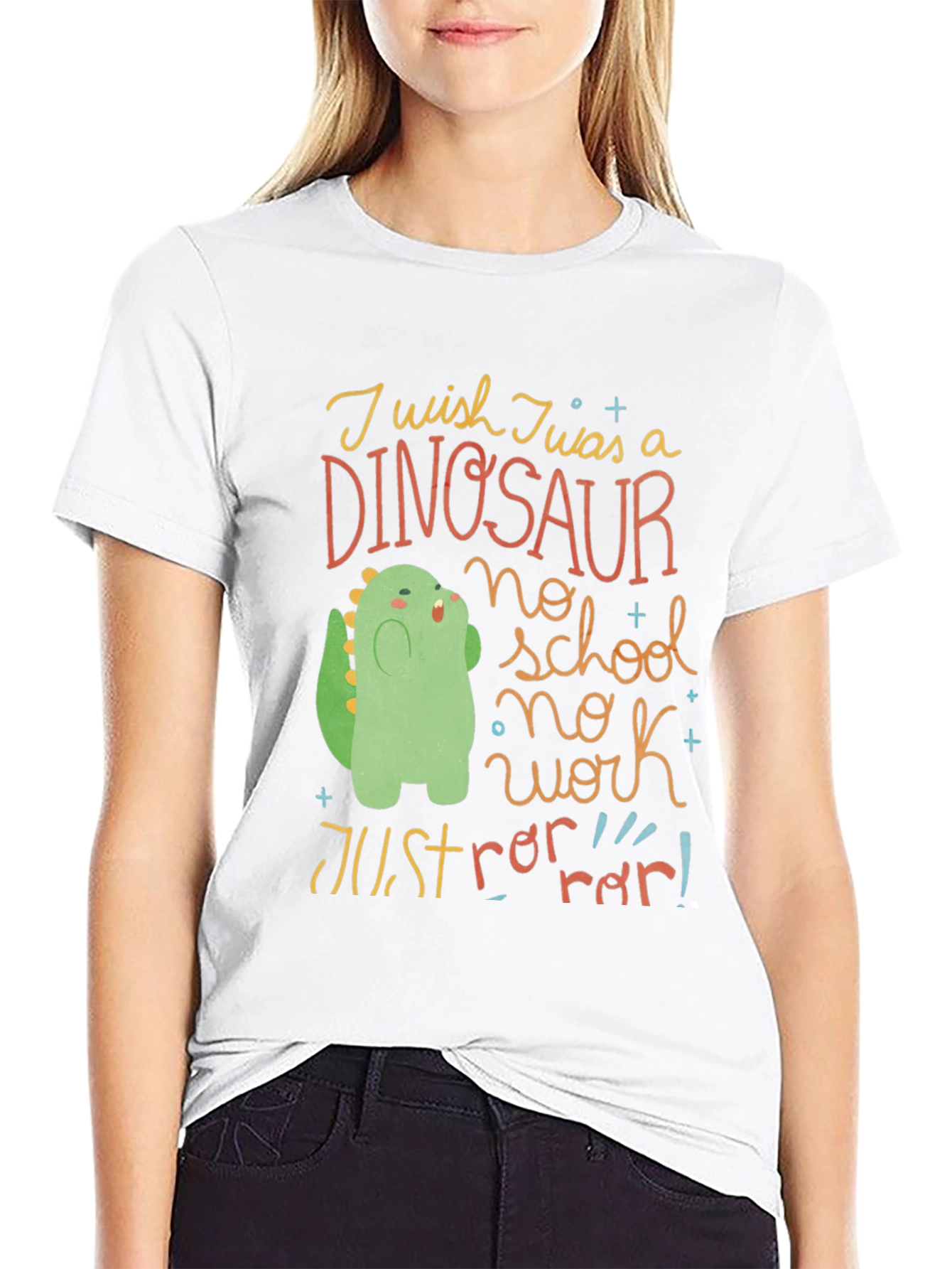 Dinosaur Graphic Tee - No School No Work!