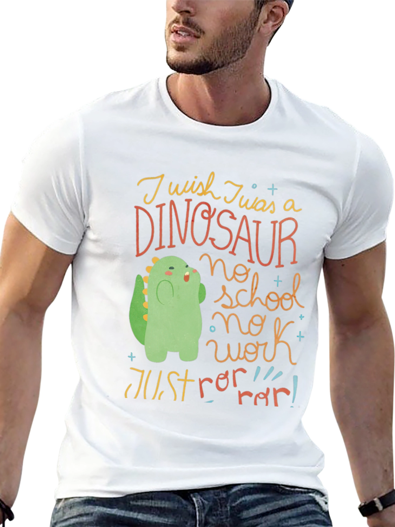 Dinosaur Graphic Tee - No School No Work!