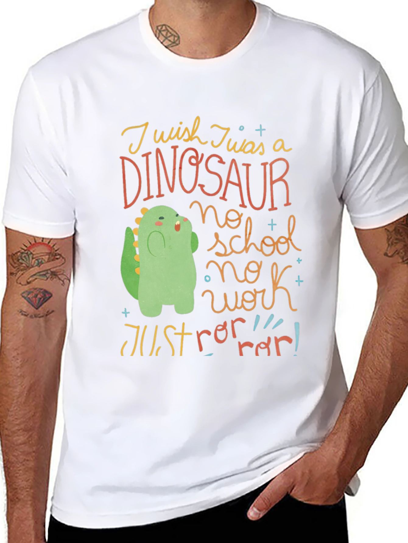 Dinosaur Graphic Tee - No School No Work!