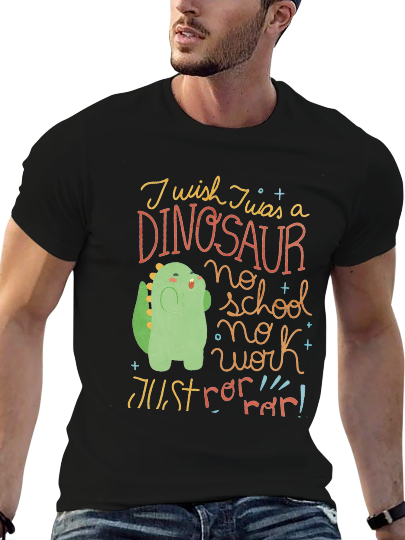 Dinosaur Graphic Tee - No School No Work!