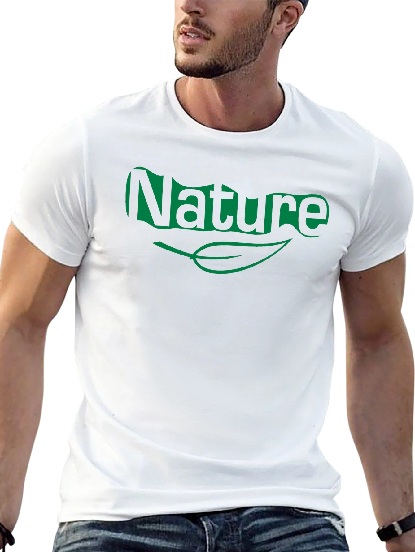 Nature Graphic Tee - Black Short Sleeve Shirt