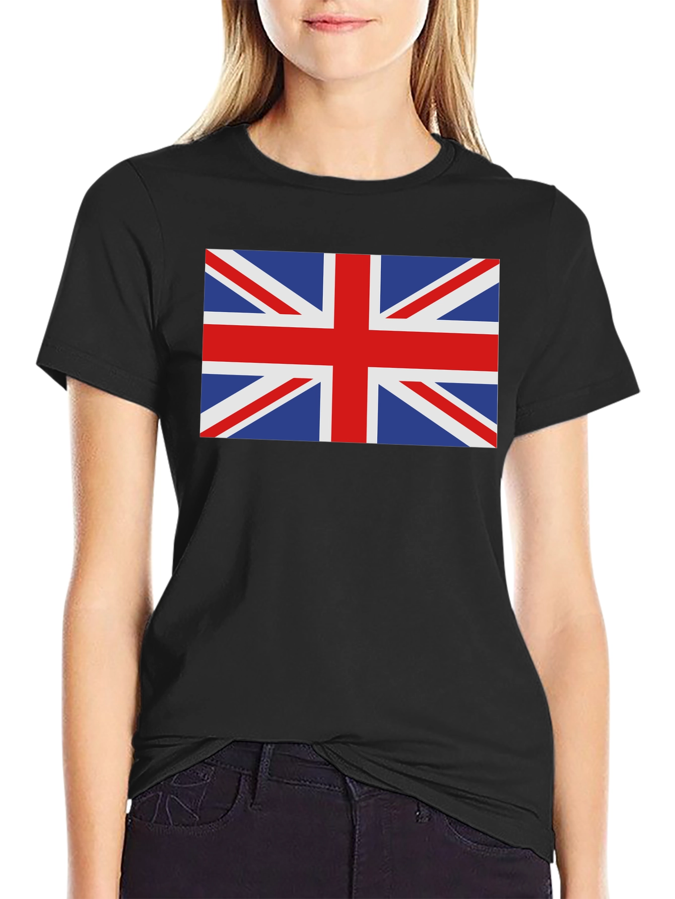 Union Jack Black T-Shirt