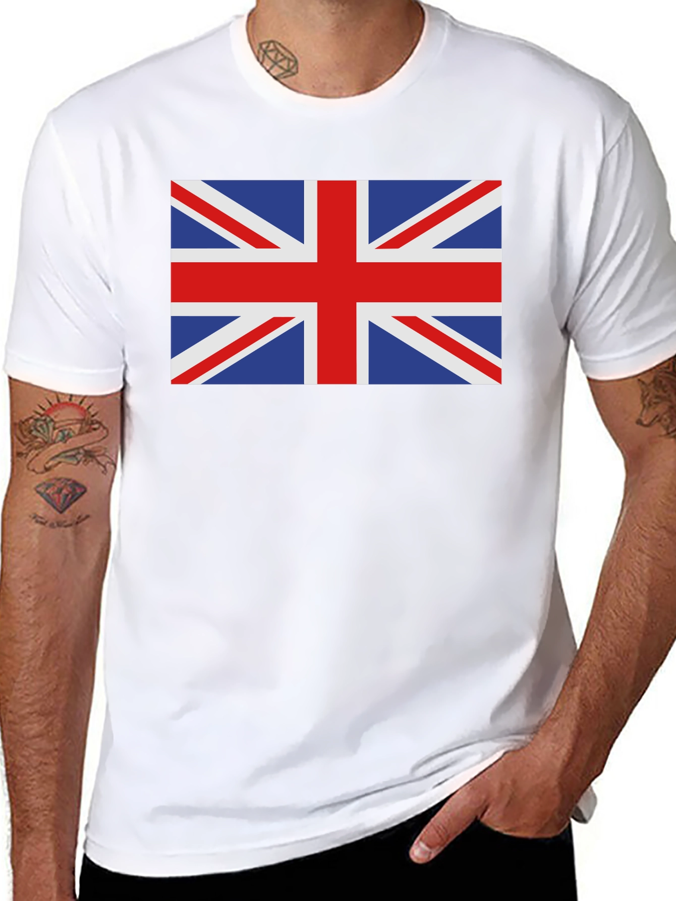 Union Jack Black T-Shirt