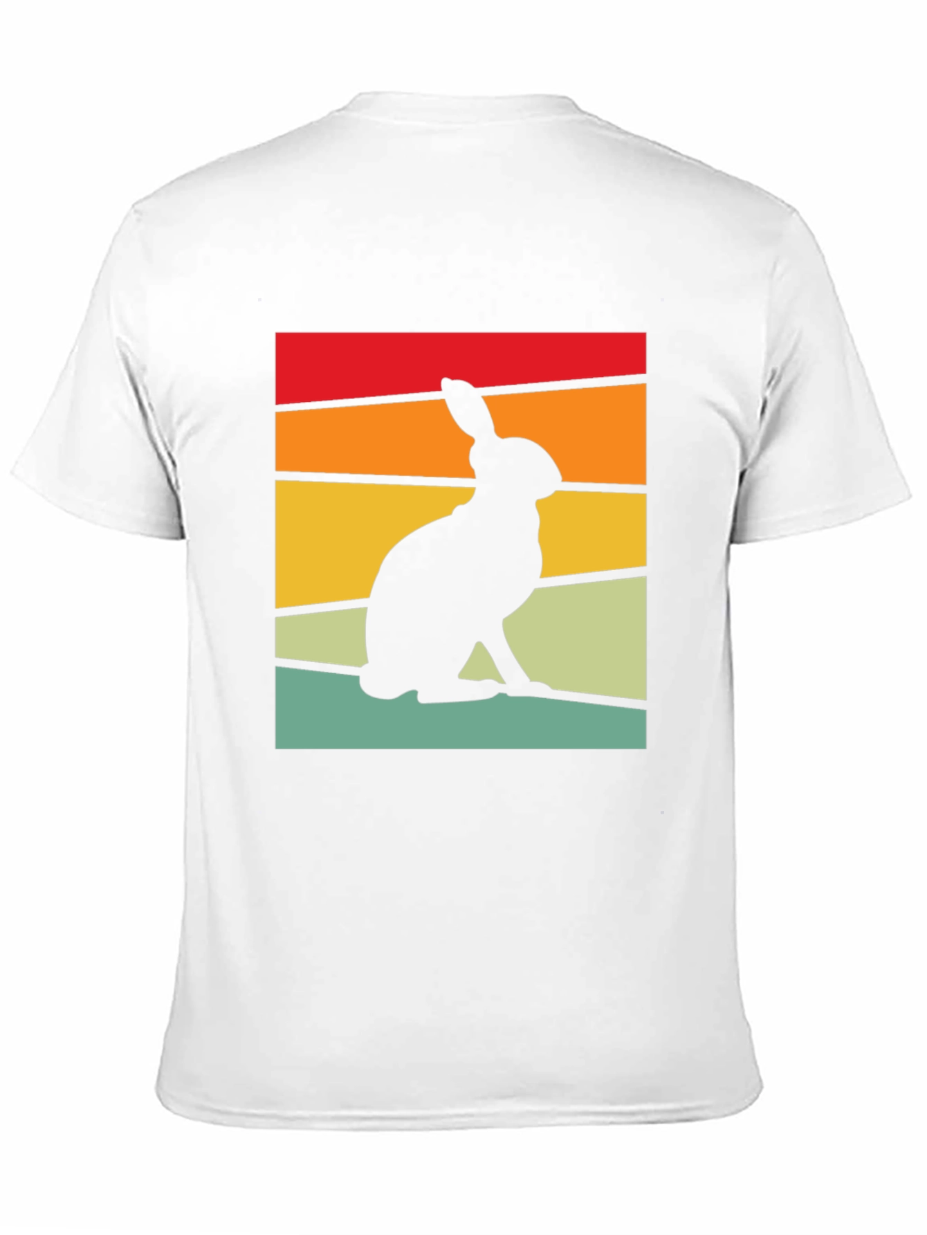 Retro Rabbit Graphic Tee - Black
