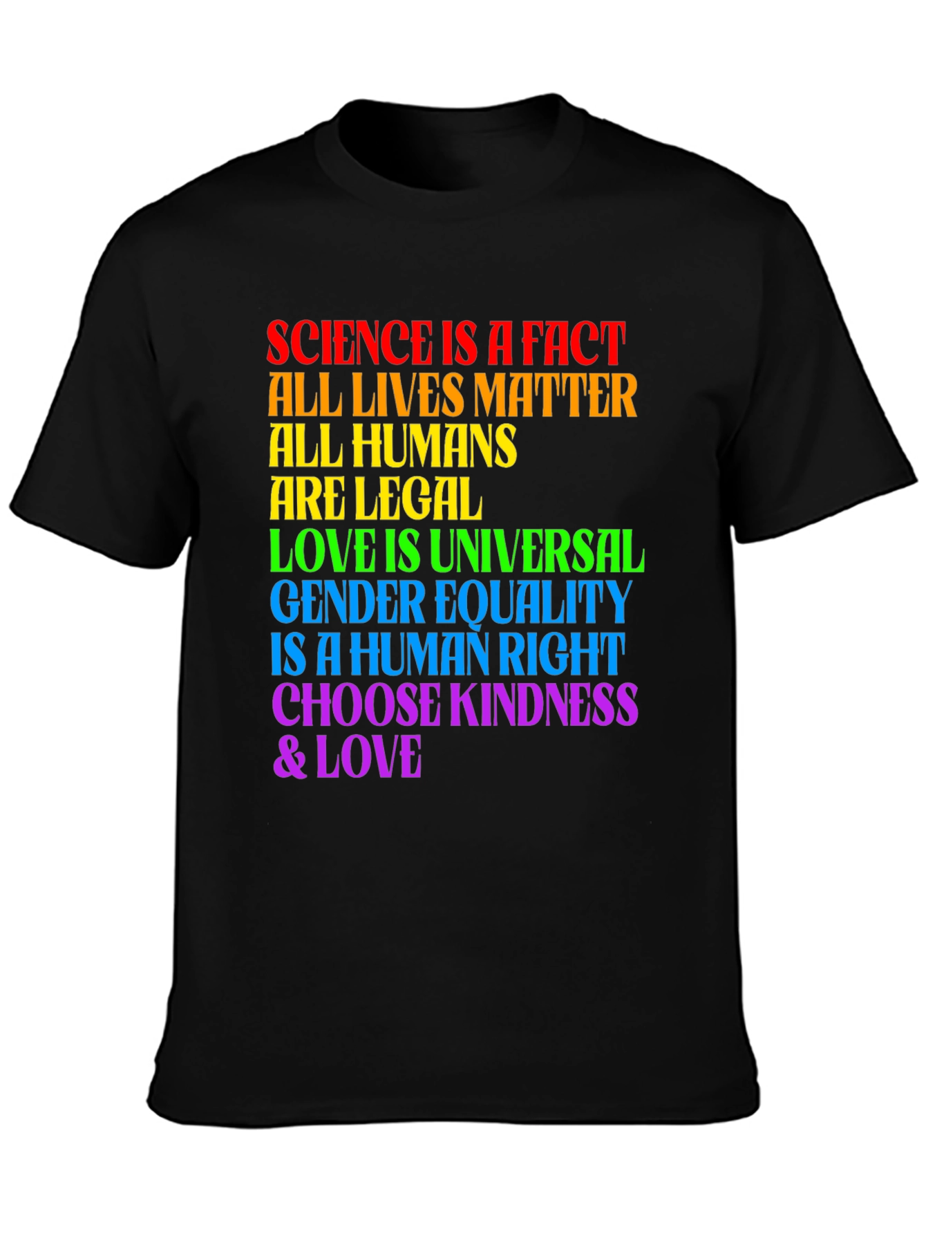 Inclusivity T-Shirt: Science Love Equality