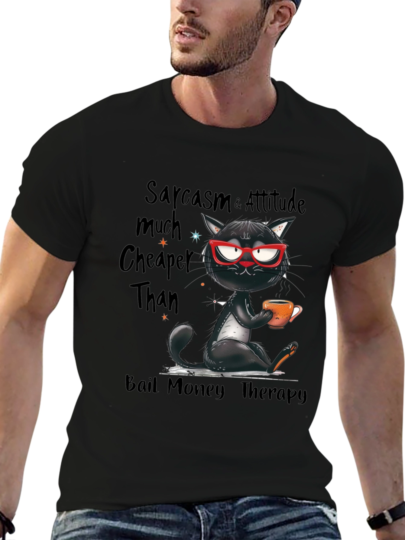 Sarcasm & Attitude Cat T-Shirt