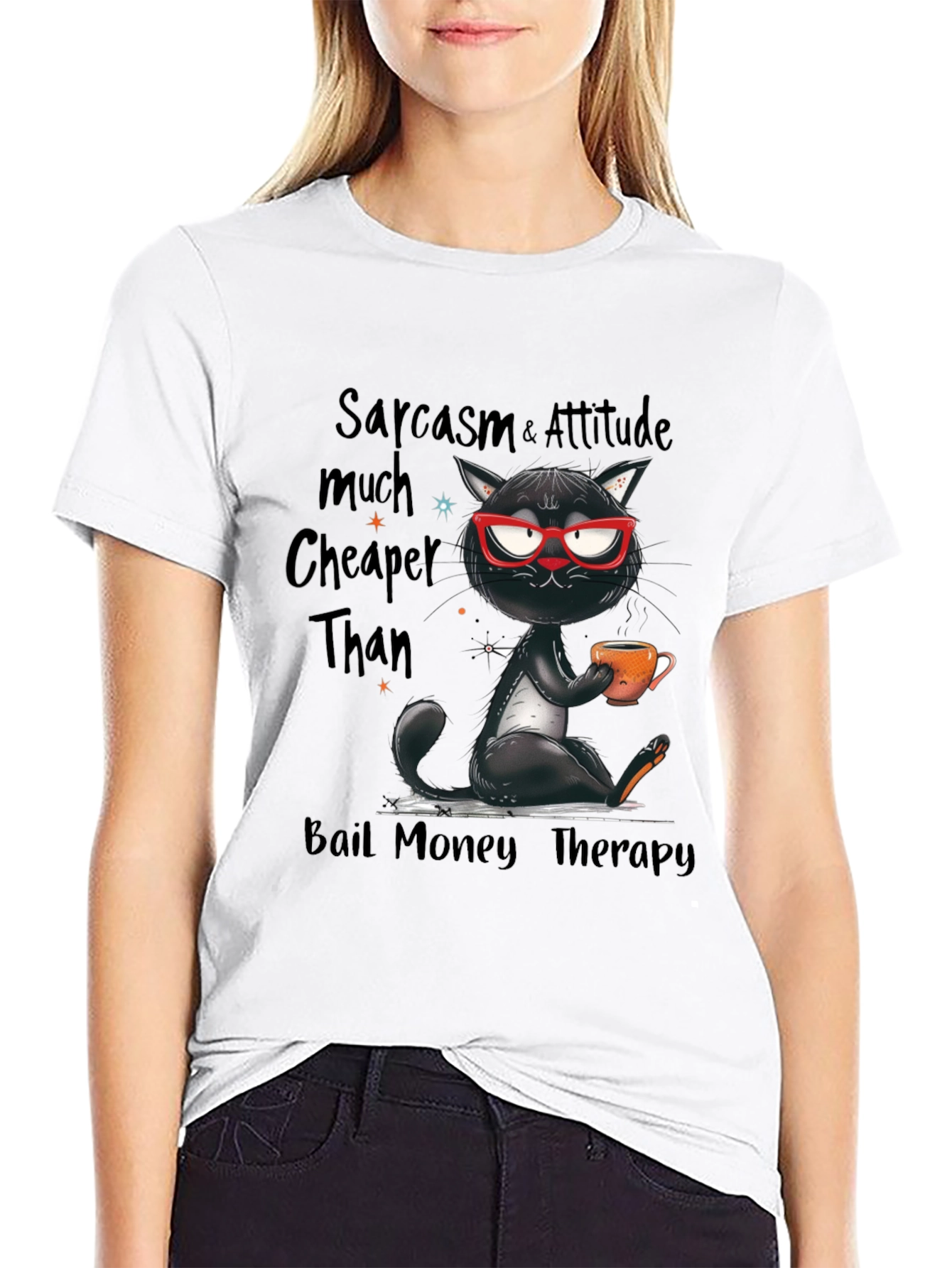 Sarcasm & Attitude Cat T-Shirt