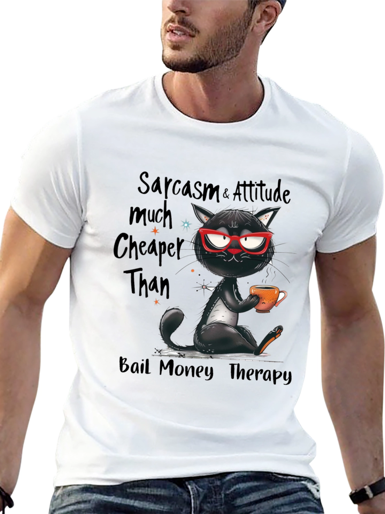 Sarcasm & Attitude Cat T-Shirt
