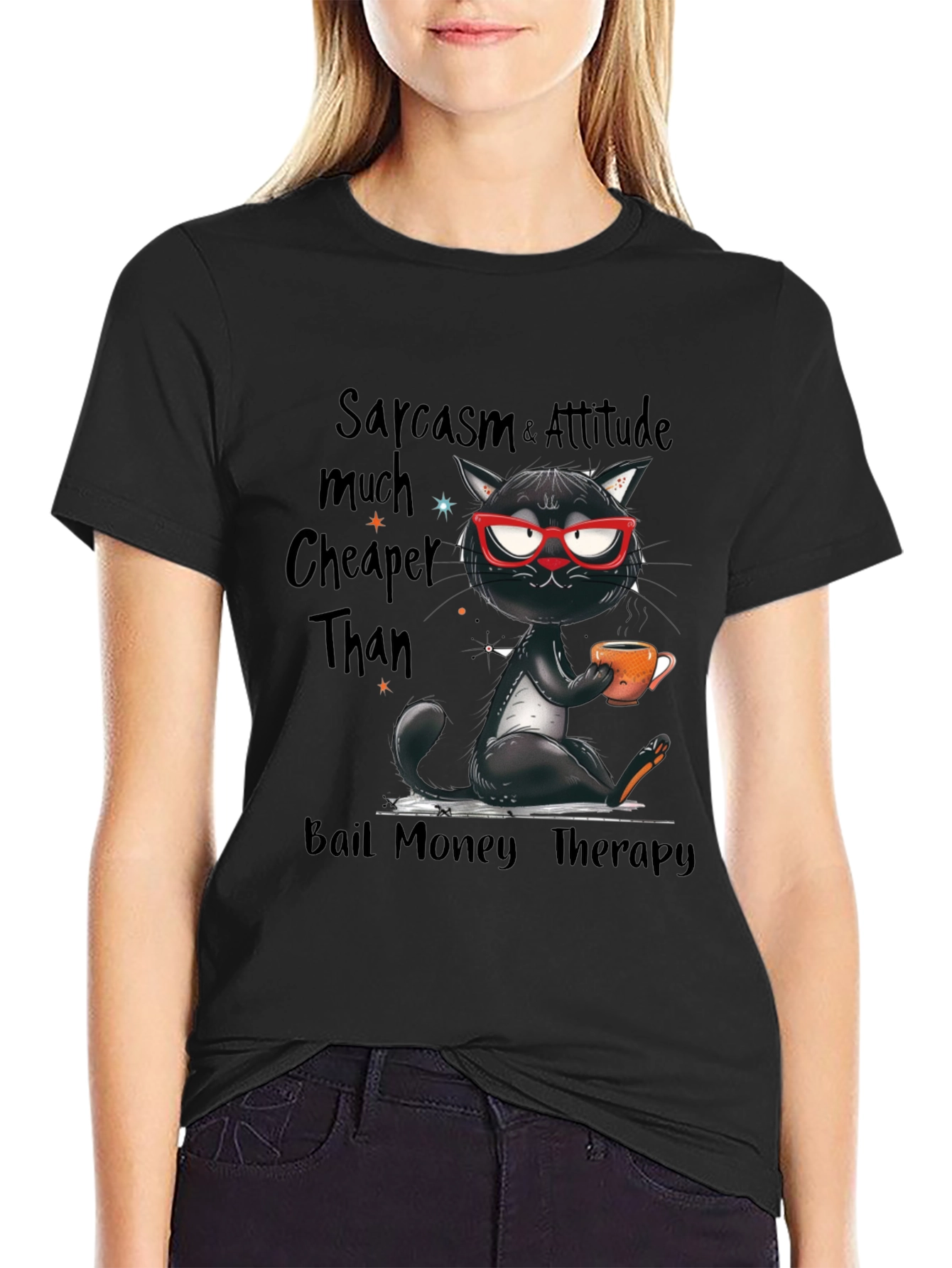 Sarcasm & Attitude Cat T-Shirt