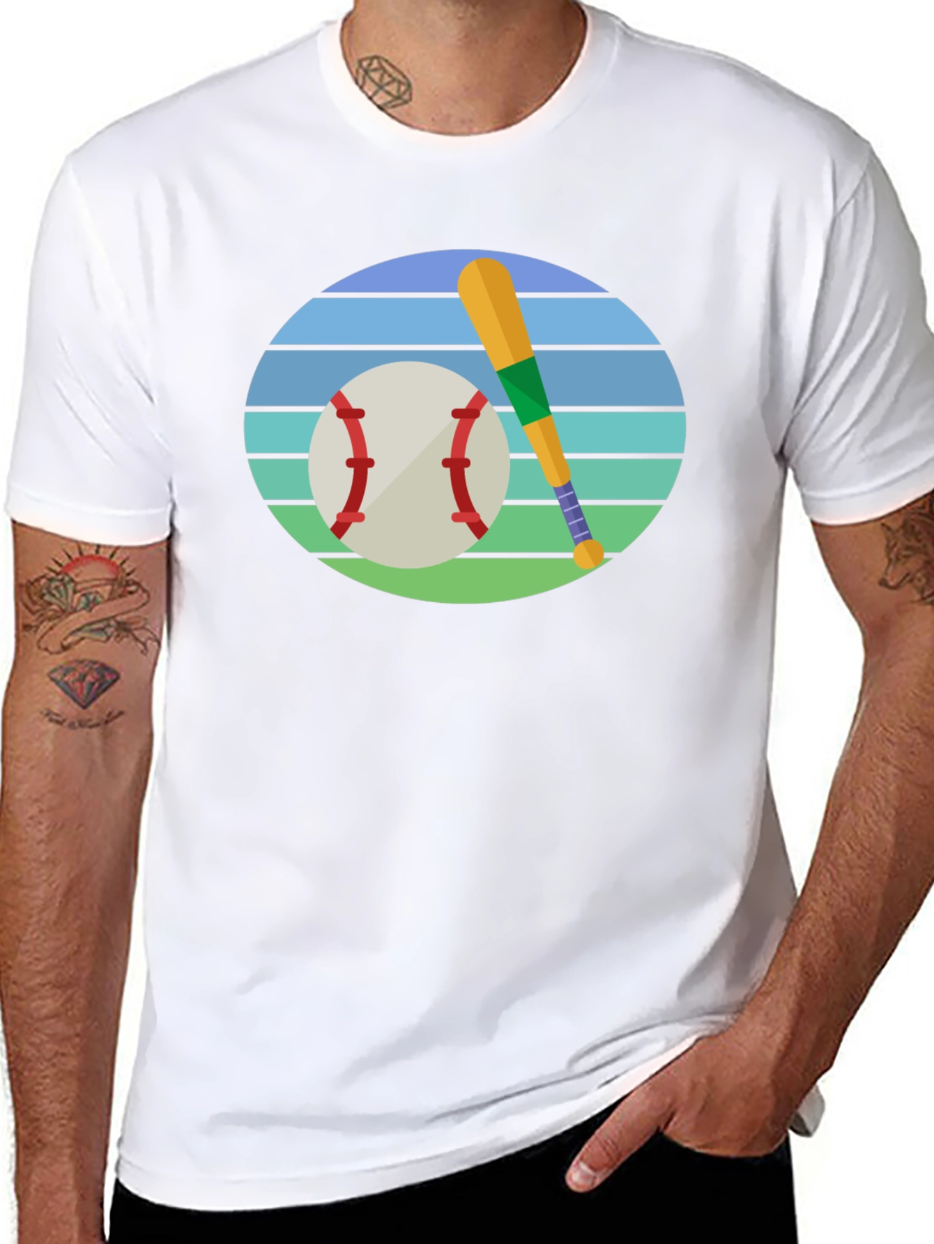 Baseball & Bat Graphic Tee