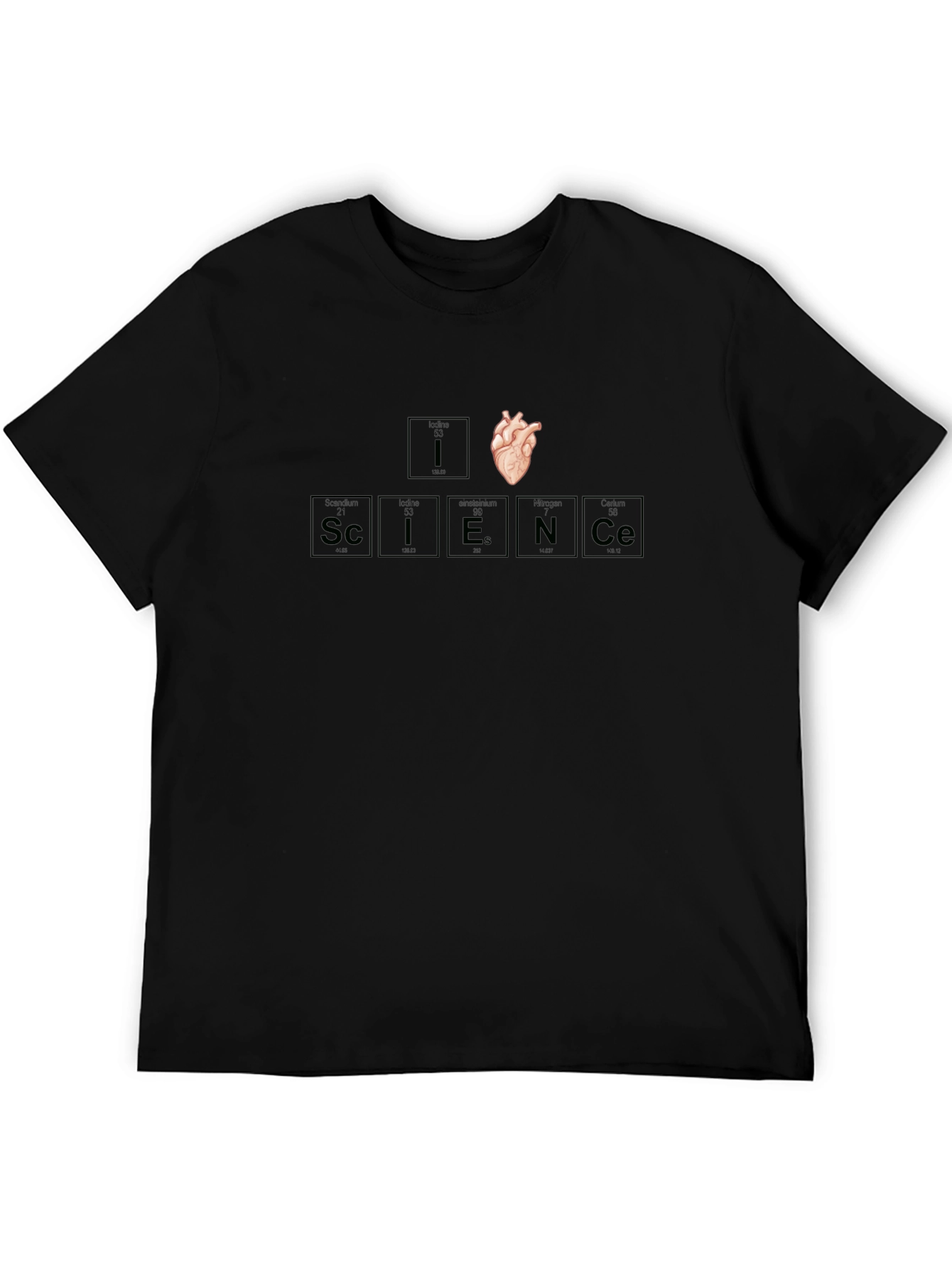 I Heart Science T-Shirt Periodic Table Elements