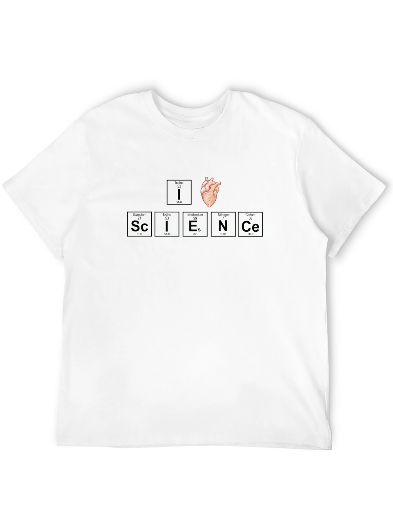 I Heart Science T-Shirt Periodic Table Elements