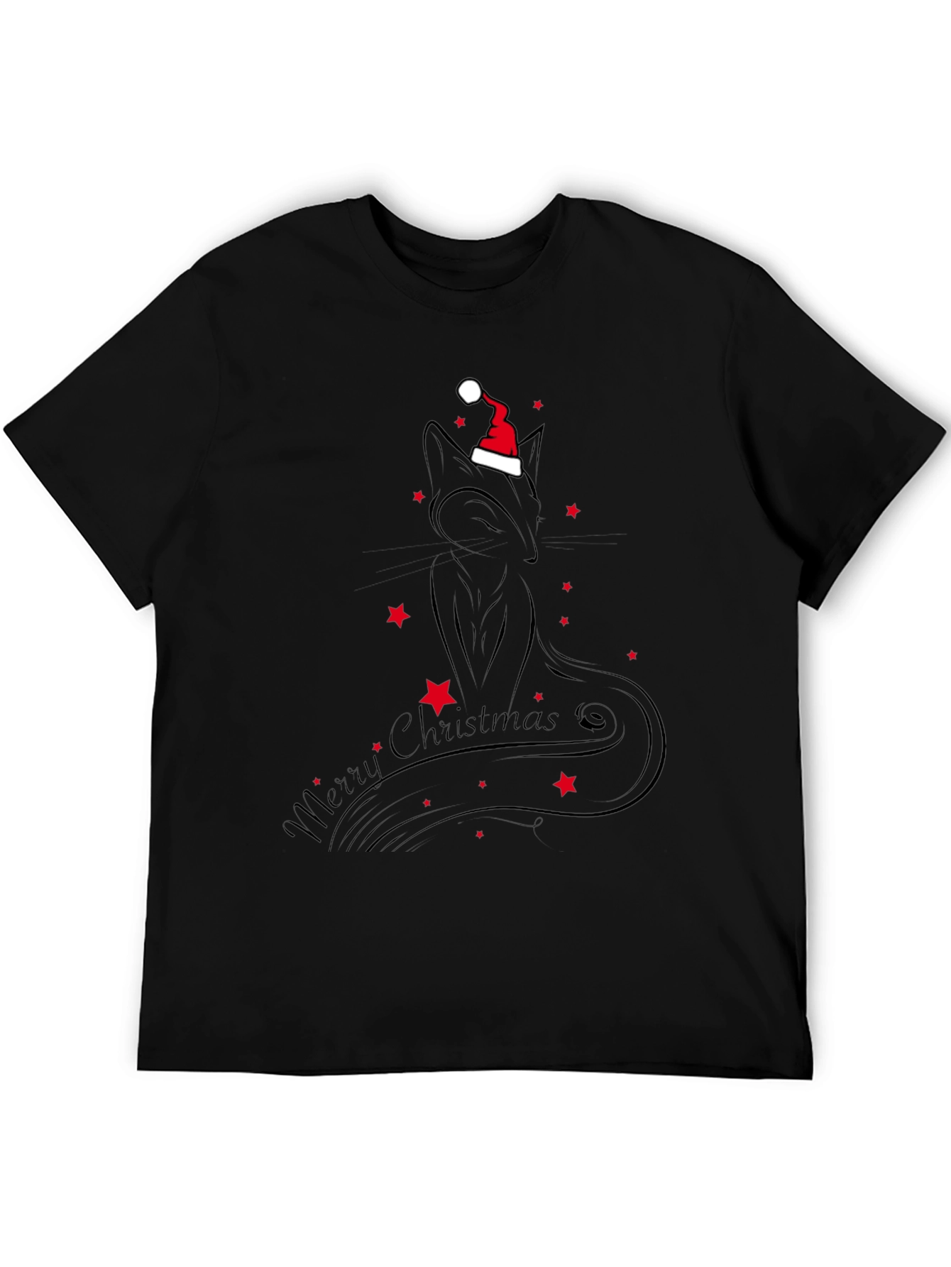 Festive Cat Christmas T-Shirt