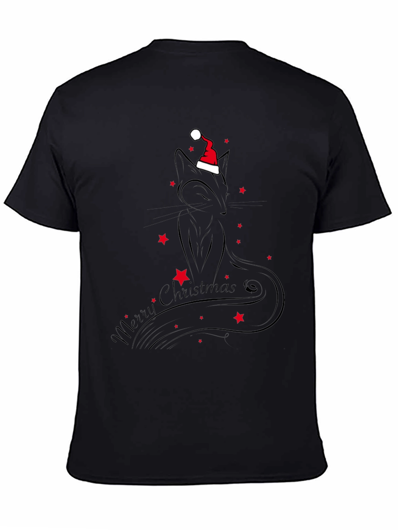 Festive Cat Christmas T-Shirt