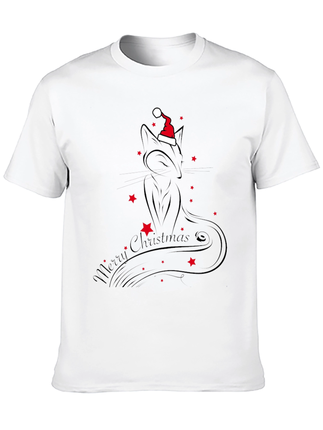 Festive Cat Christmas T-Shirt