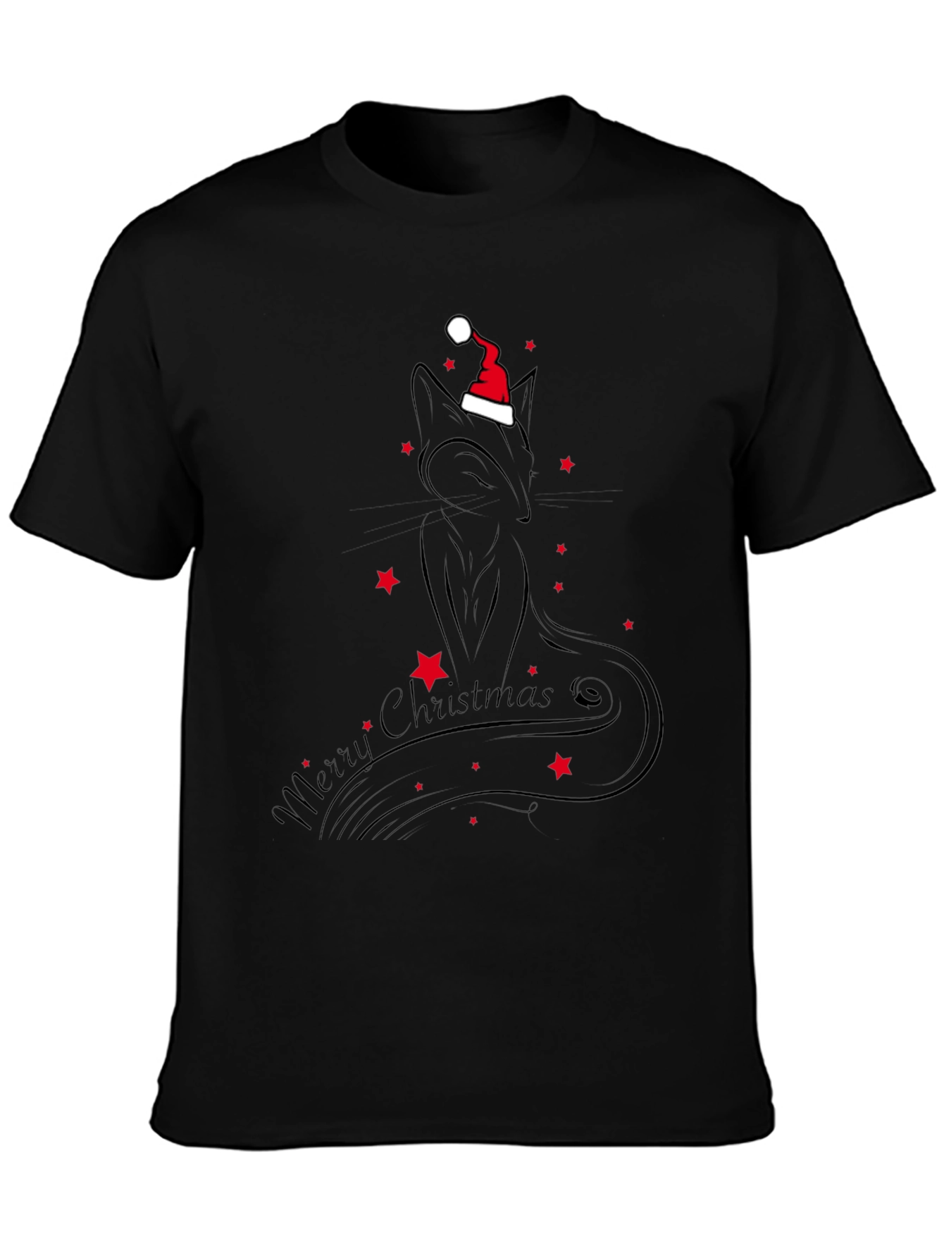 Festive Cat Christmas T-Shirt