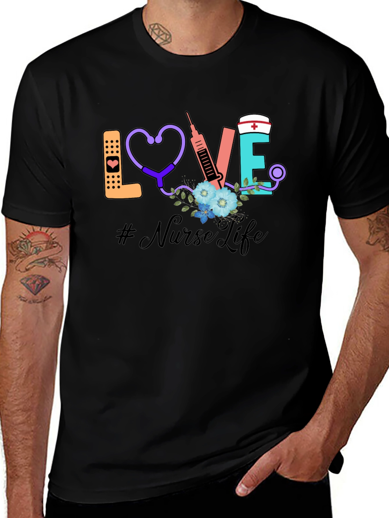 Nurse Life Graphic T-Shirt