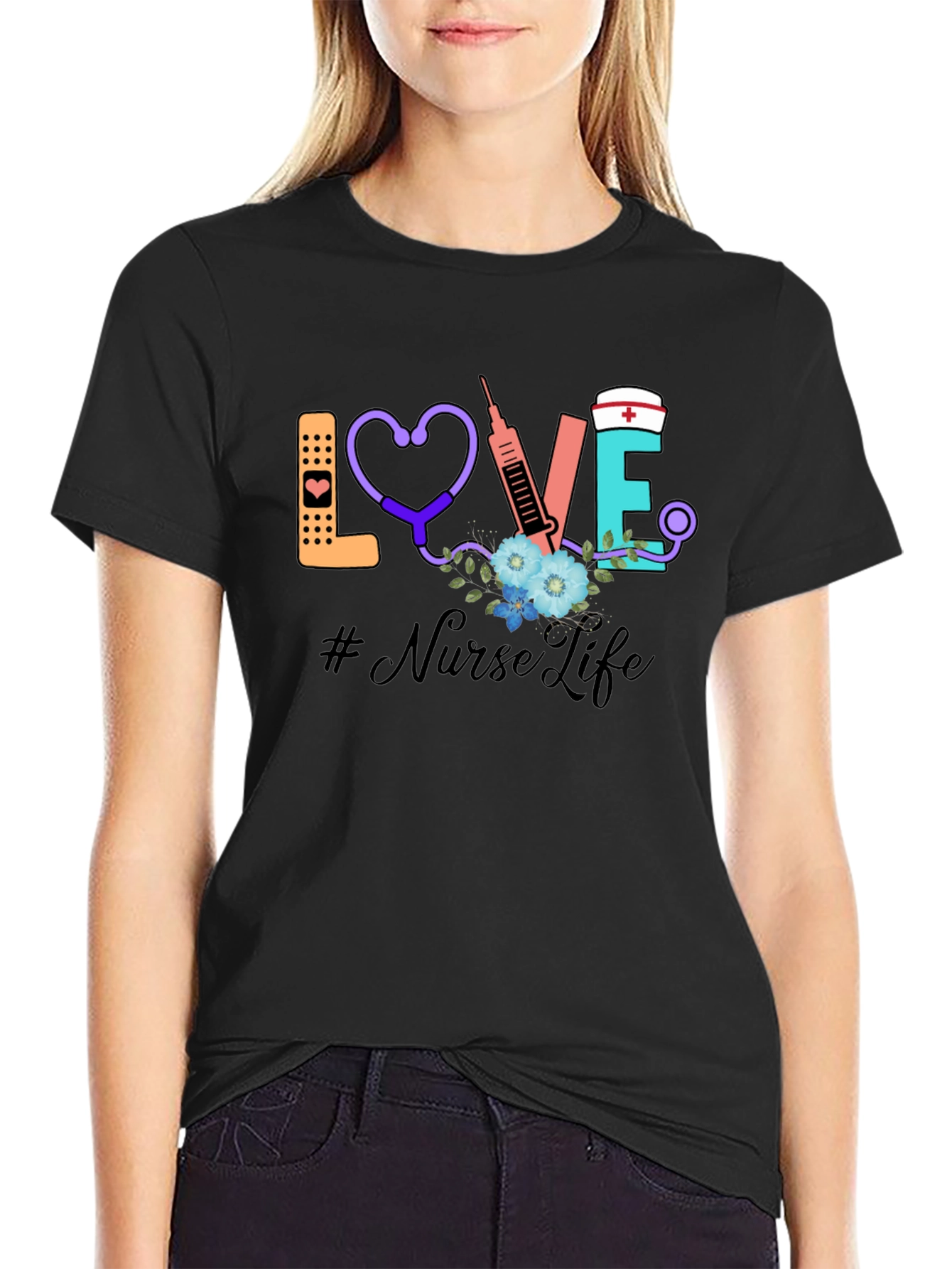 Nurse Life Graphic T-Shirt