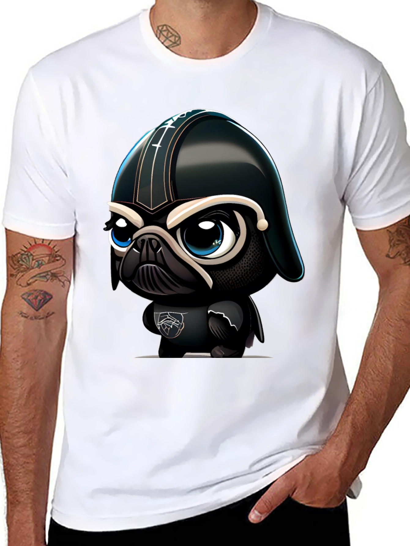 Darth Pug T-Shirt - Funny Star Wars Dog Tee