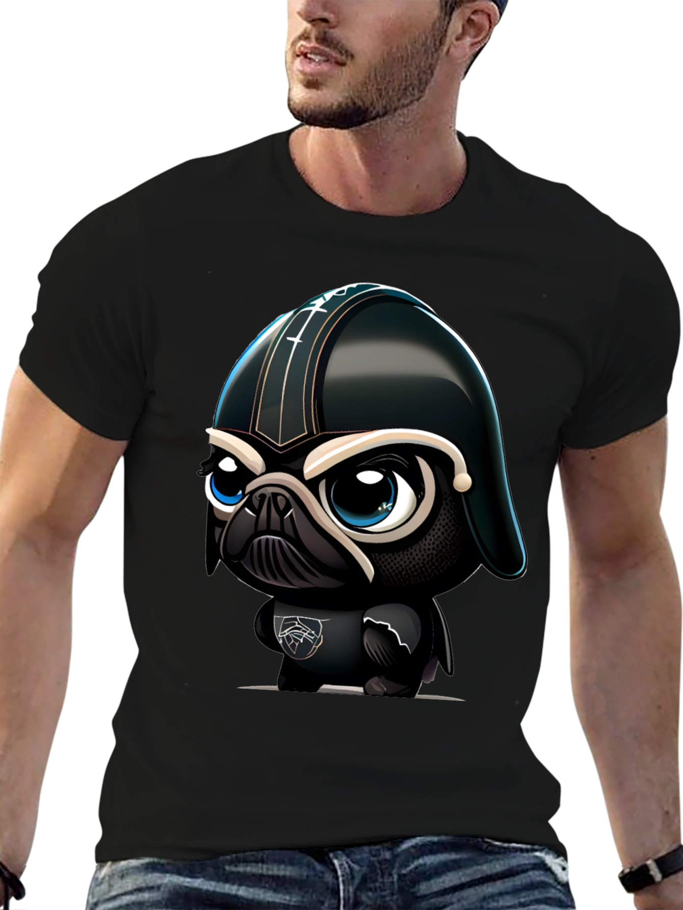 Darth Pug T-Shirt - Funny Star Wars Dog Tee