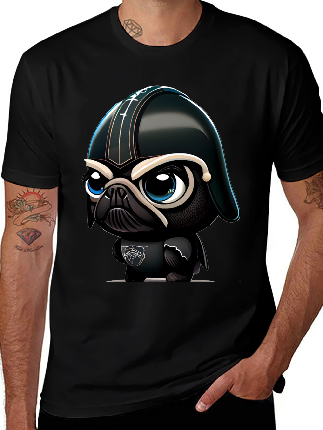 Darth Pug T-Shirt - Funny Star Wars Dog Tee