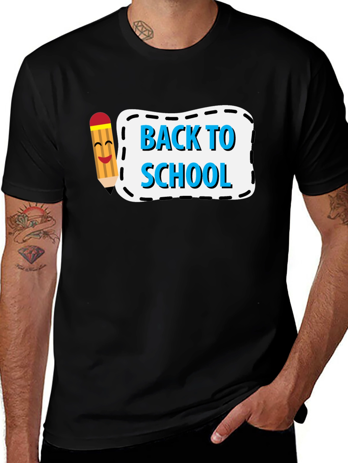 Back to School T-Shirt - Cute Pencil Graphic Tee