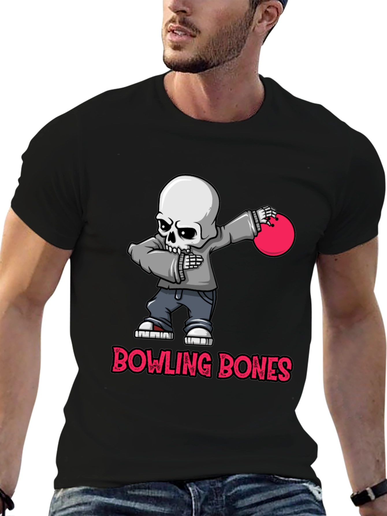 Bowling Bones Skeleton T-Shirt