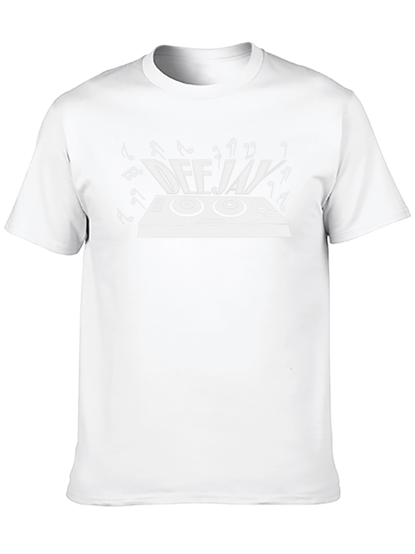 DJ Turntable Graphic Black T-Shirt