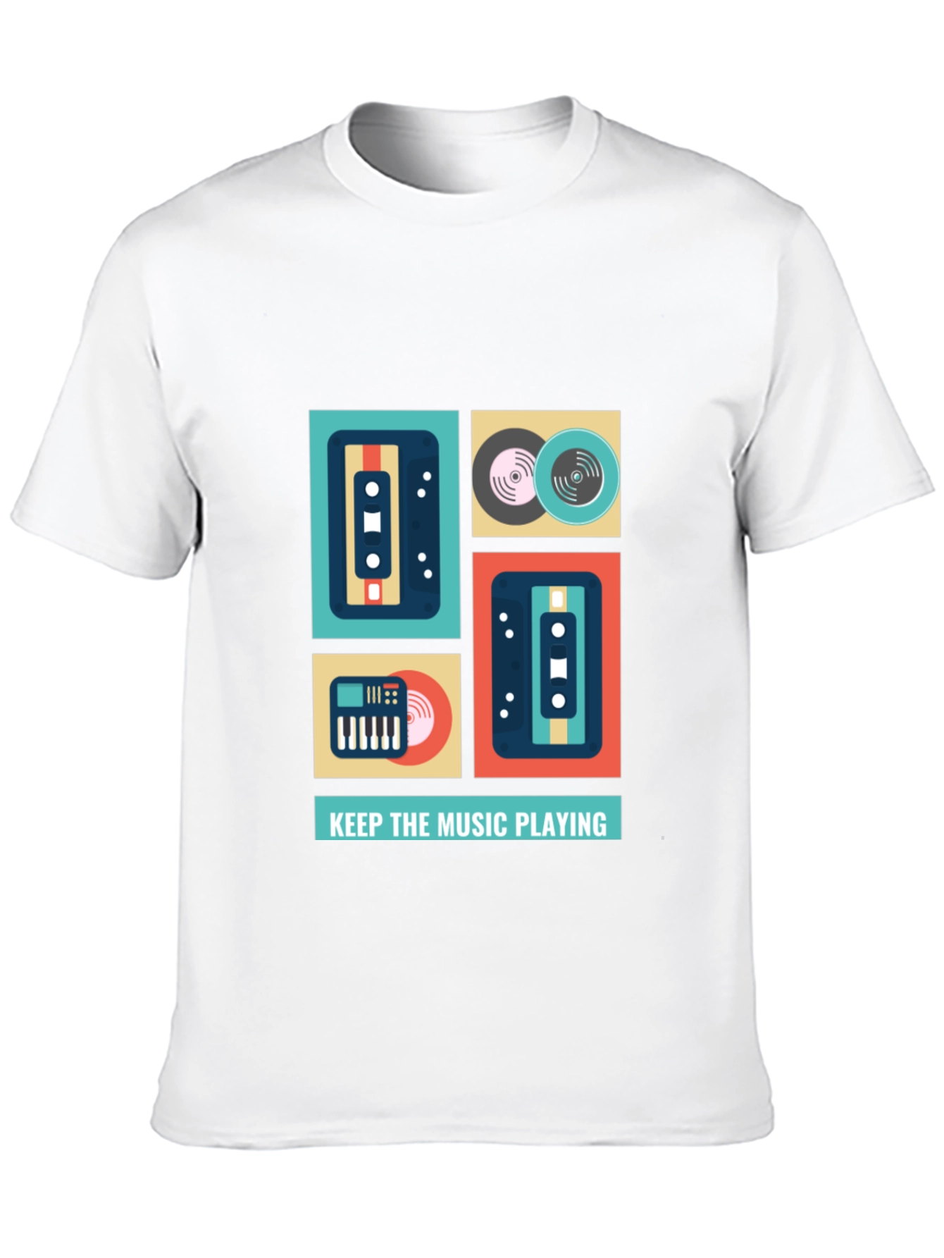 Keep the Music Playing Graphic T-Shirt