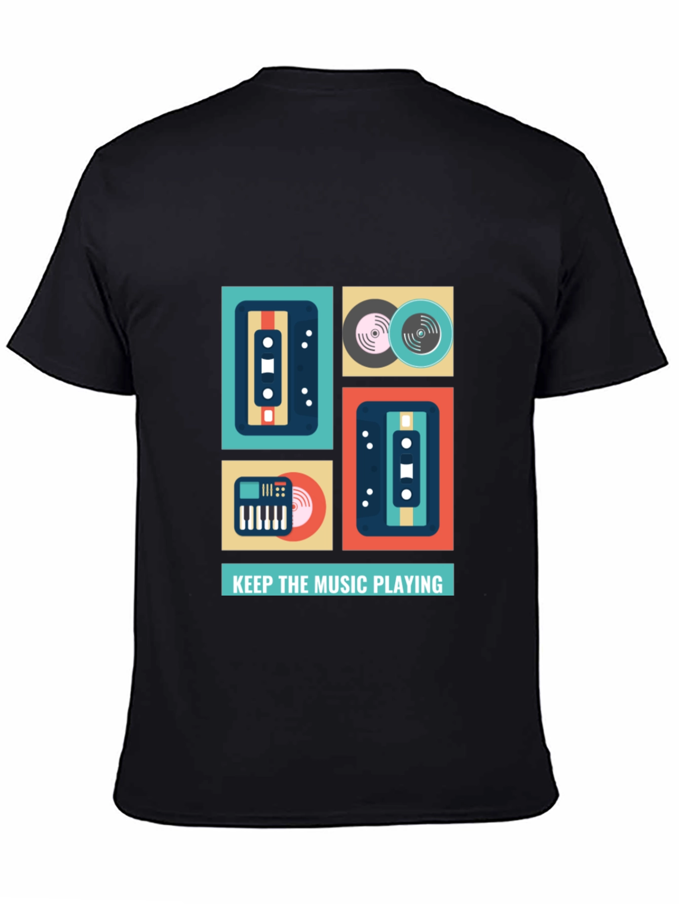 Keep the Music Playing Graphic T-Shirt