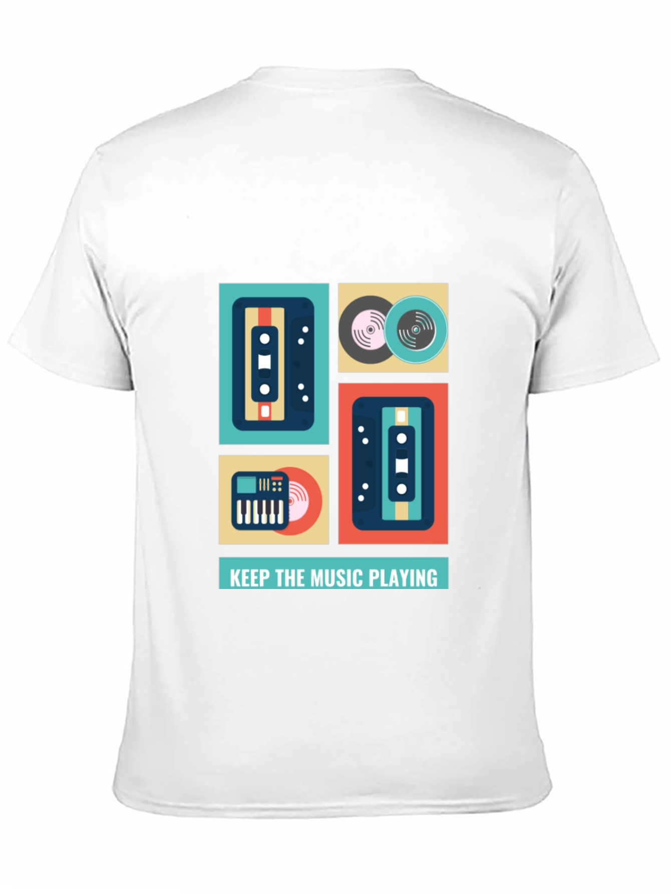 Keep the Music Playing Graphic T-Shirt