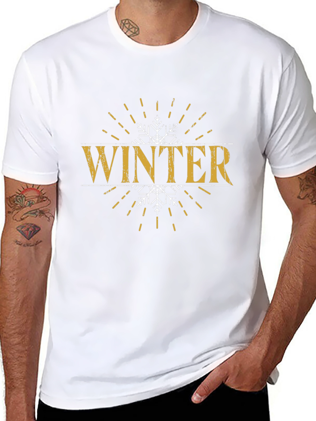 Winter Snowflake Graphic T-Shirt