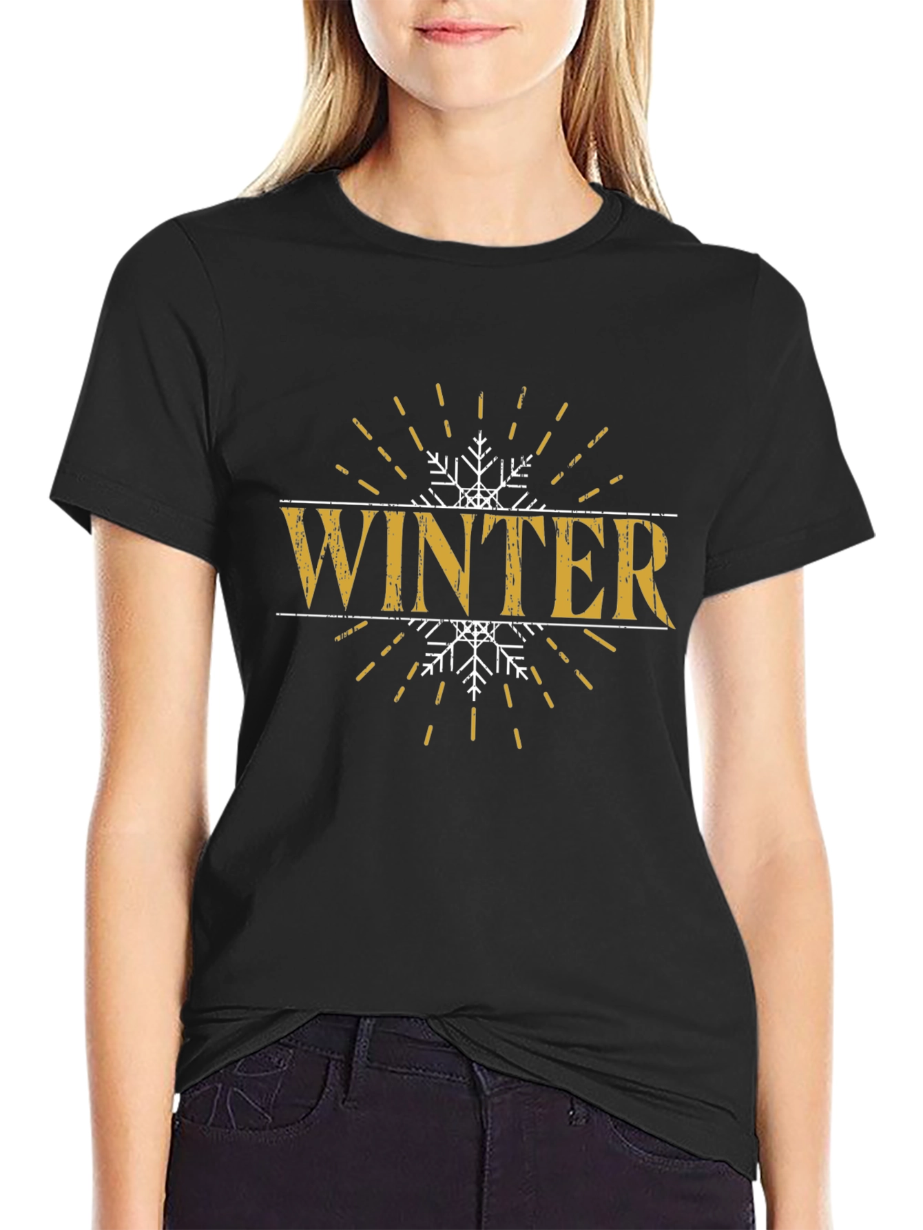 Winter Snowflake Graphic T-Shirt