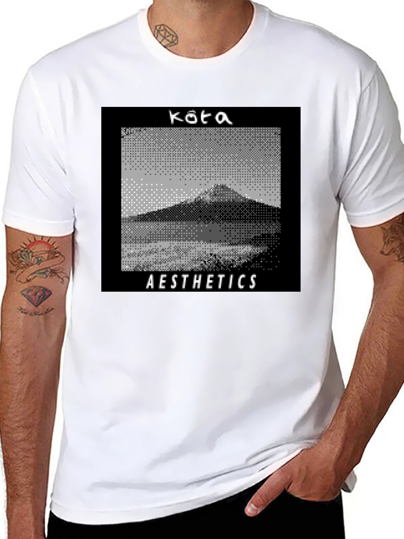 Kata Aesthetics Pixel Art Graphic Tee - Black
