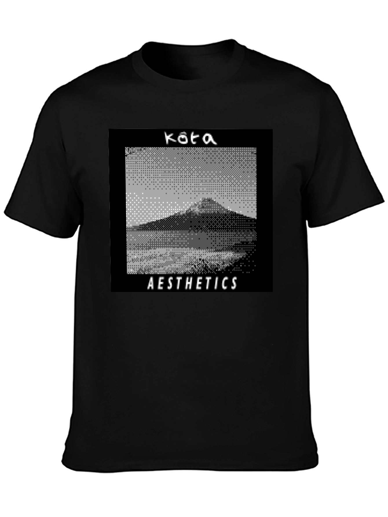 Kata Aesthetics Pixel Art Graphic Tee - Black