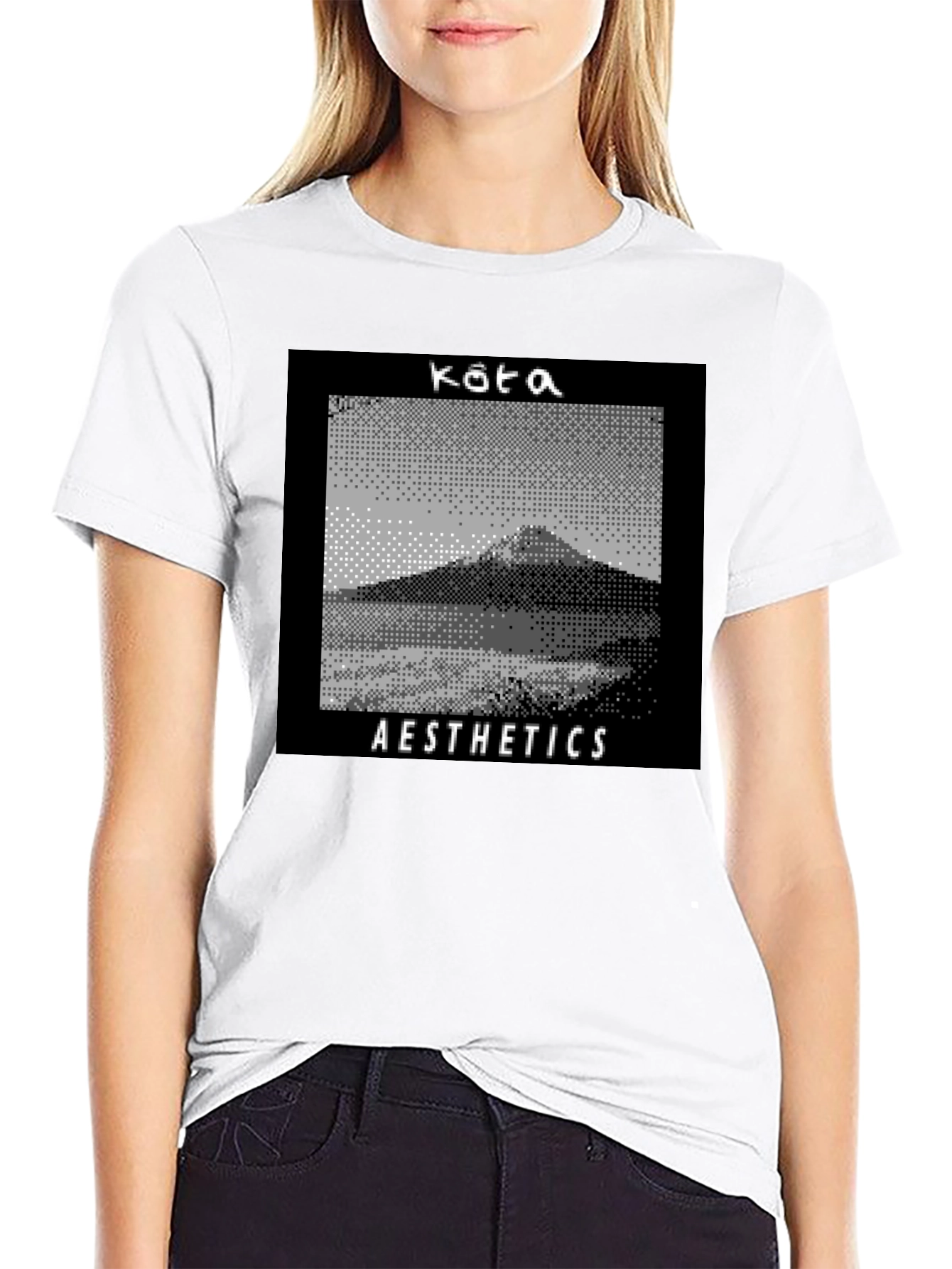 Kata Aesthetics Pixel Art Graphic Tee - Black