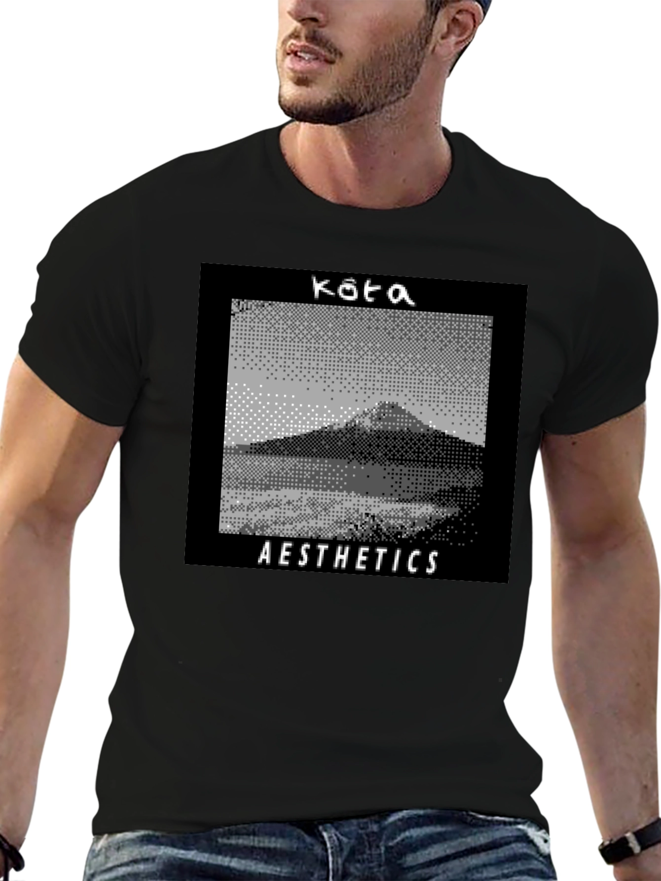 Kata Aesthetics Pixel Art Graphic Tee - Black