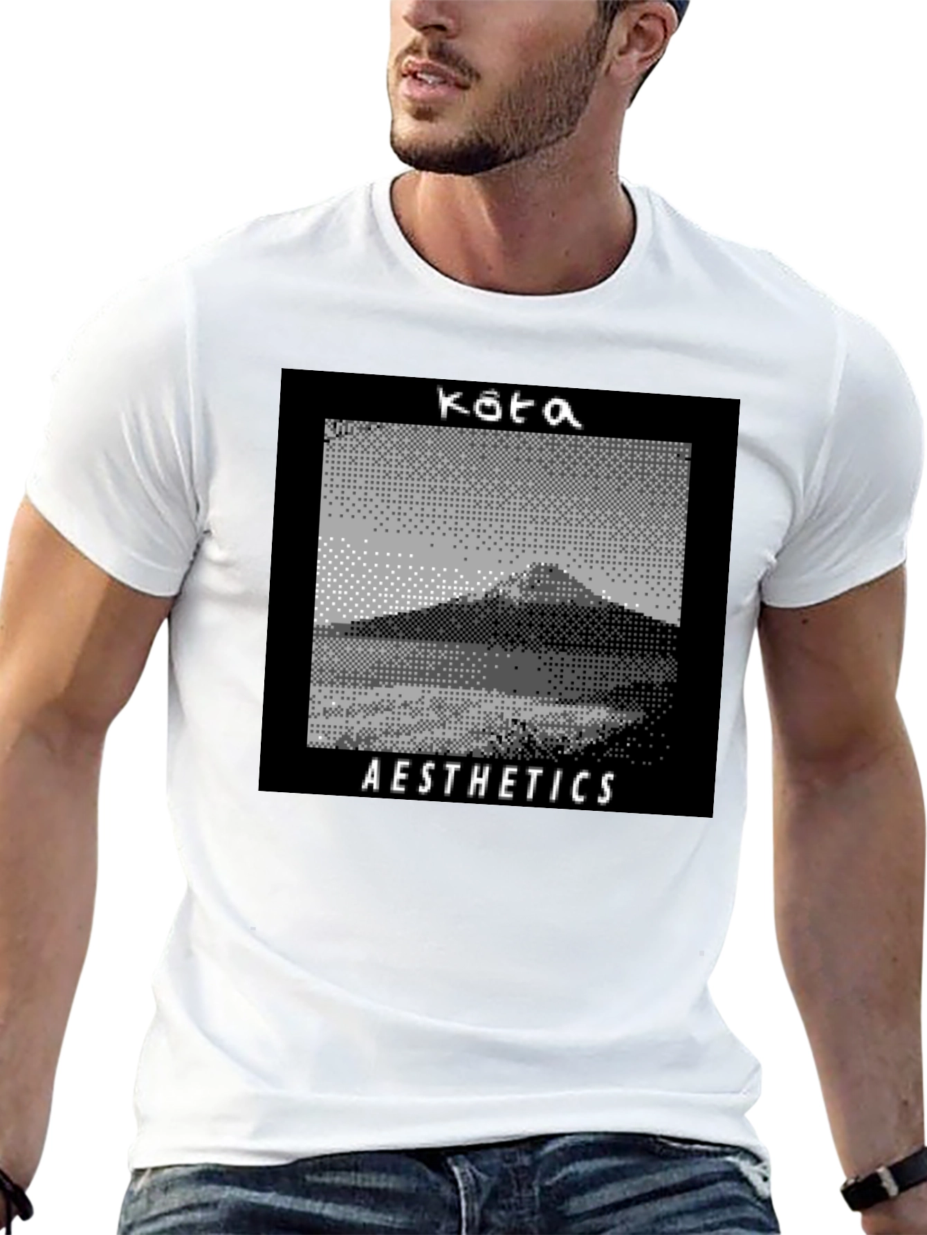 Kata Aesthetics Pixel Art Graphic Tee - Black