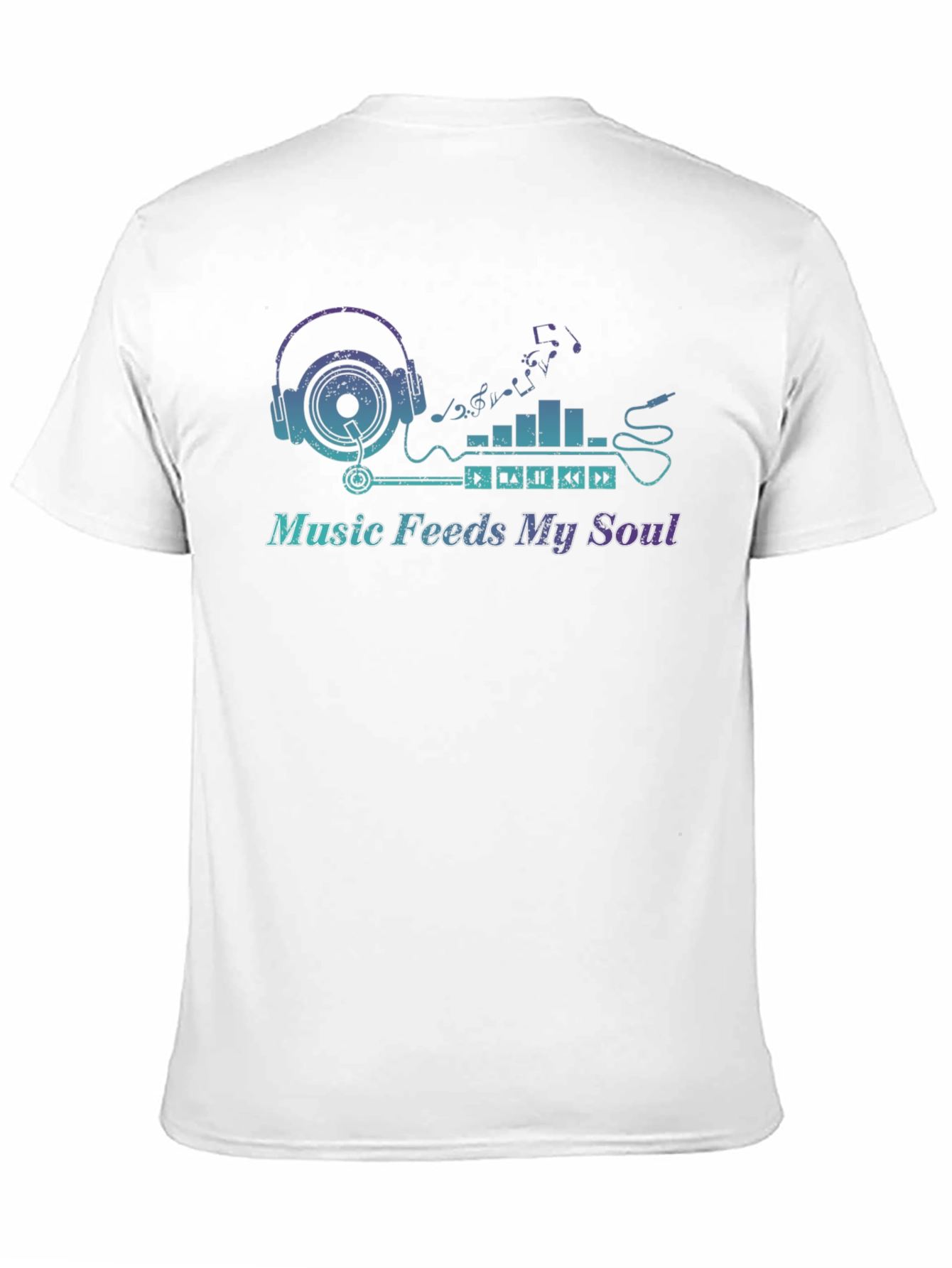 Music Feeds My Soul Graphic T-Shirt