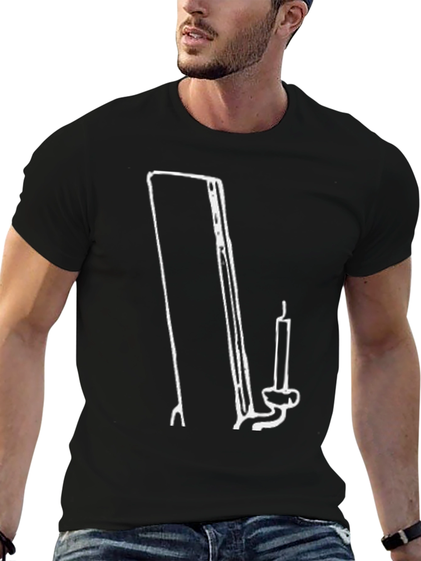 Graphic T-Shirt - Mirror and Candle Design